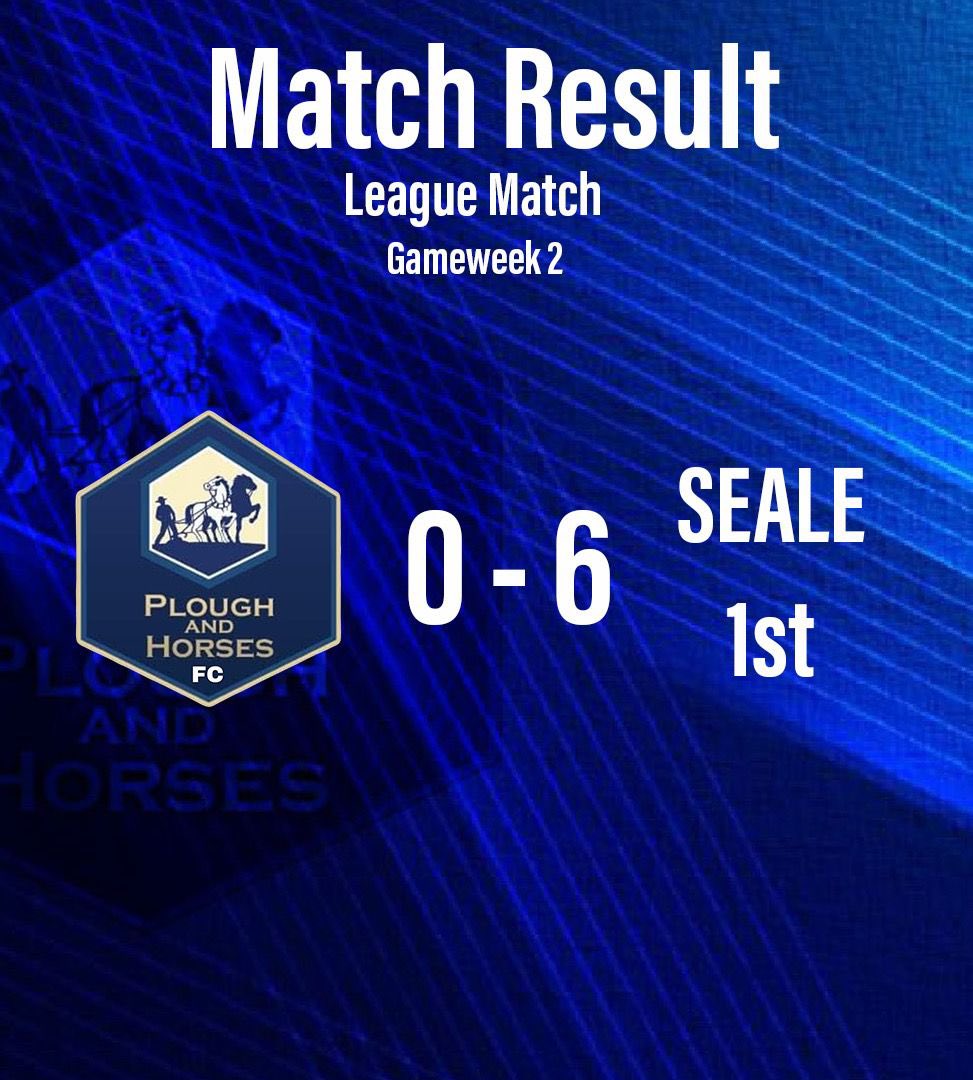 Tough game today against a very strong Seale side that are new to our league. Maybe too strong for division 5 that’s for sure. On to the next one ##phfc