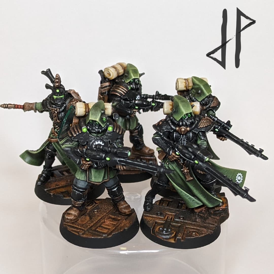 JPMiniatures's tweet image. 5 #skitarii #scions with hotshot lasguns.

First unit complete for my imperialguard/mechanicus army. Probably need to make some special weapons now, and a commander.

#paintingwarhammer #astramilitarum
#stormtroopers #tempestusscions @warhammerofficial