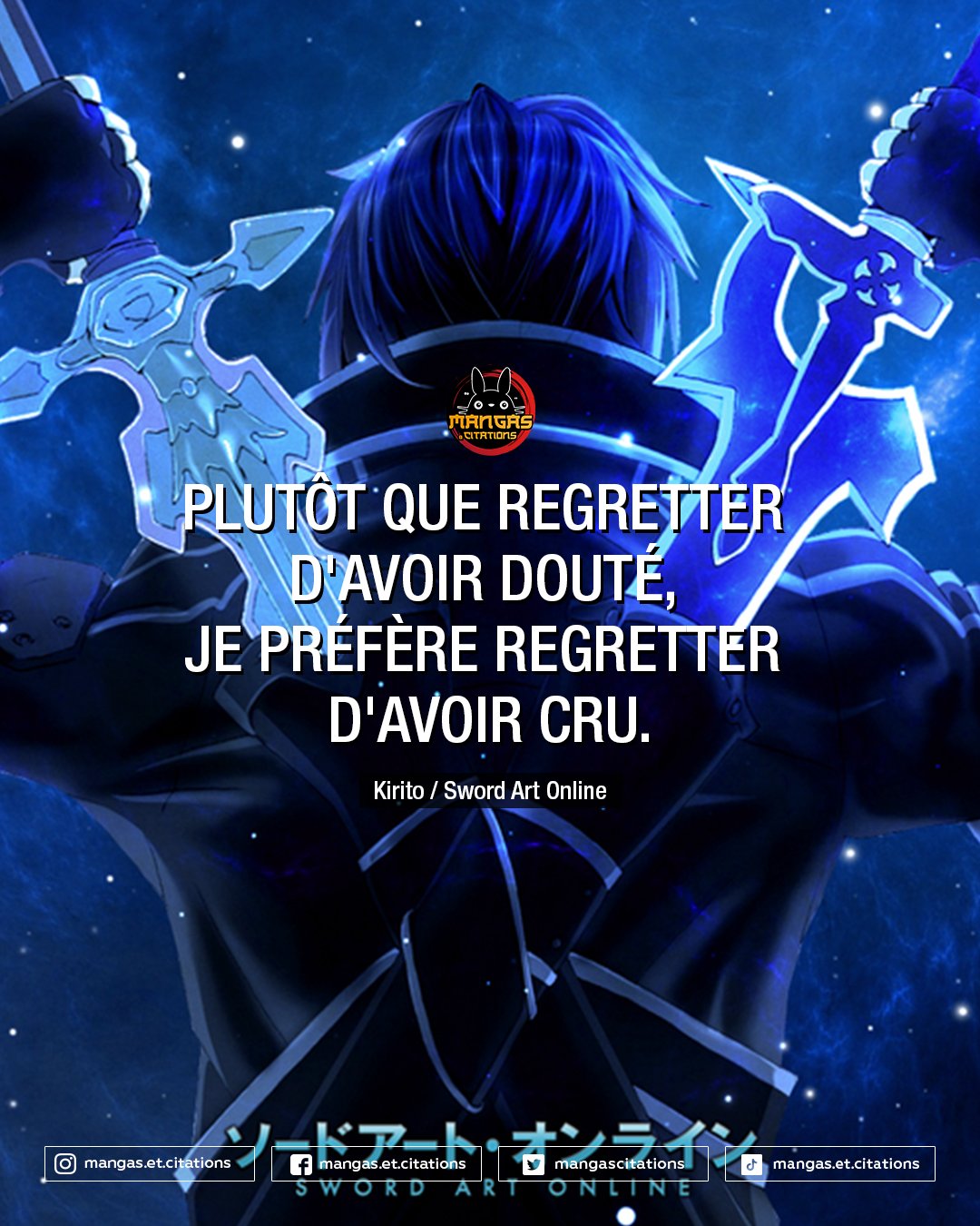Twitter 上的 Citation Manga Anime Regrets Ou Remords Lequel Des 2 Est Le Plus Terrible Kirito Sinon Alice Zuberg Mmorpg Aincrad Eugeo Sao Alfheim Gungaleonline Vrmmorpg Nervegear Citationmanga Citationanime
