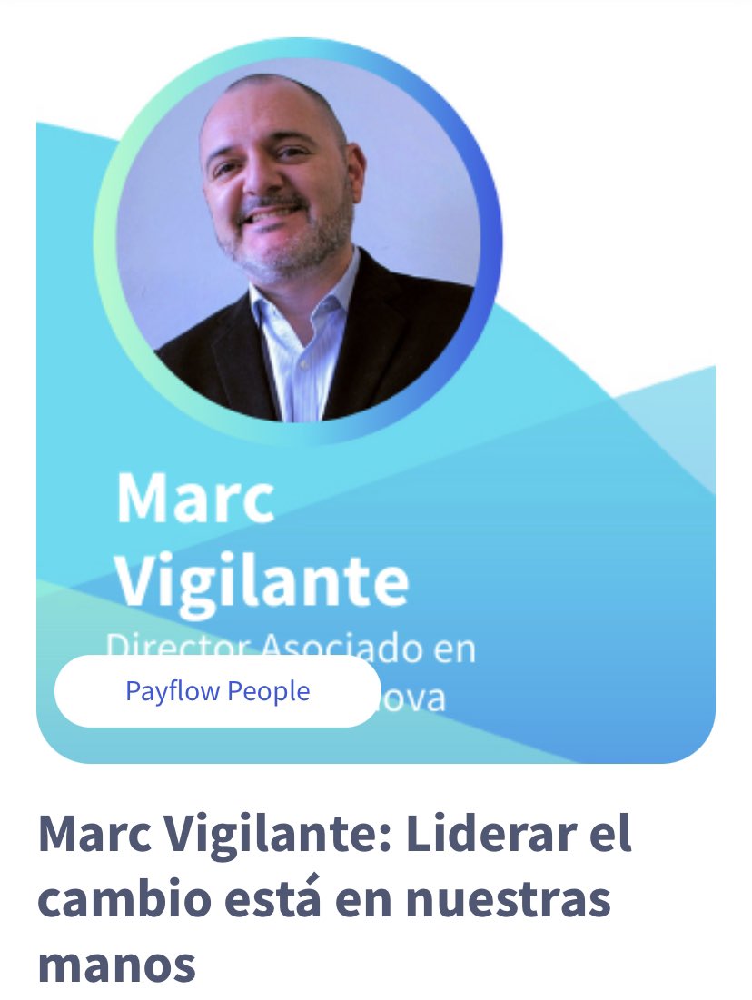 ✅ Comparto la entrevista que me hicieron desde <a href="/Payflow_es/">Payflow (YC S21)</a> para hablar de #RRHH y #liderazgo  payflow.es/blog-posts/mar…
