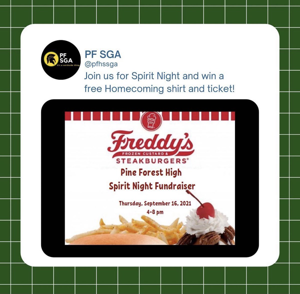 Pine Forest High School SGA tweet media