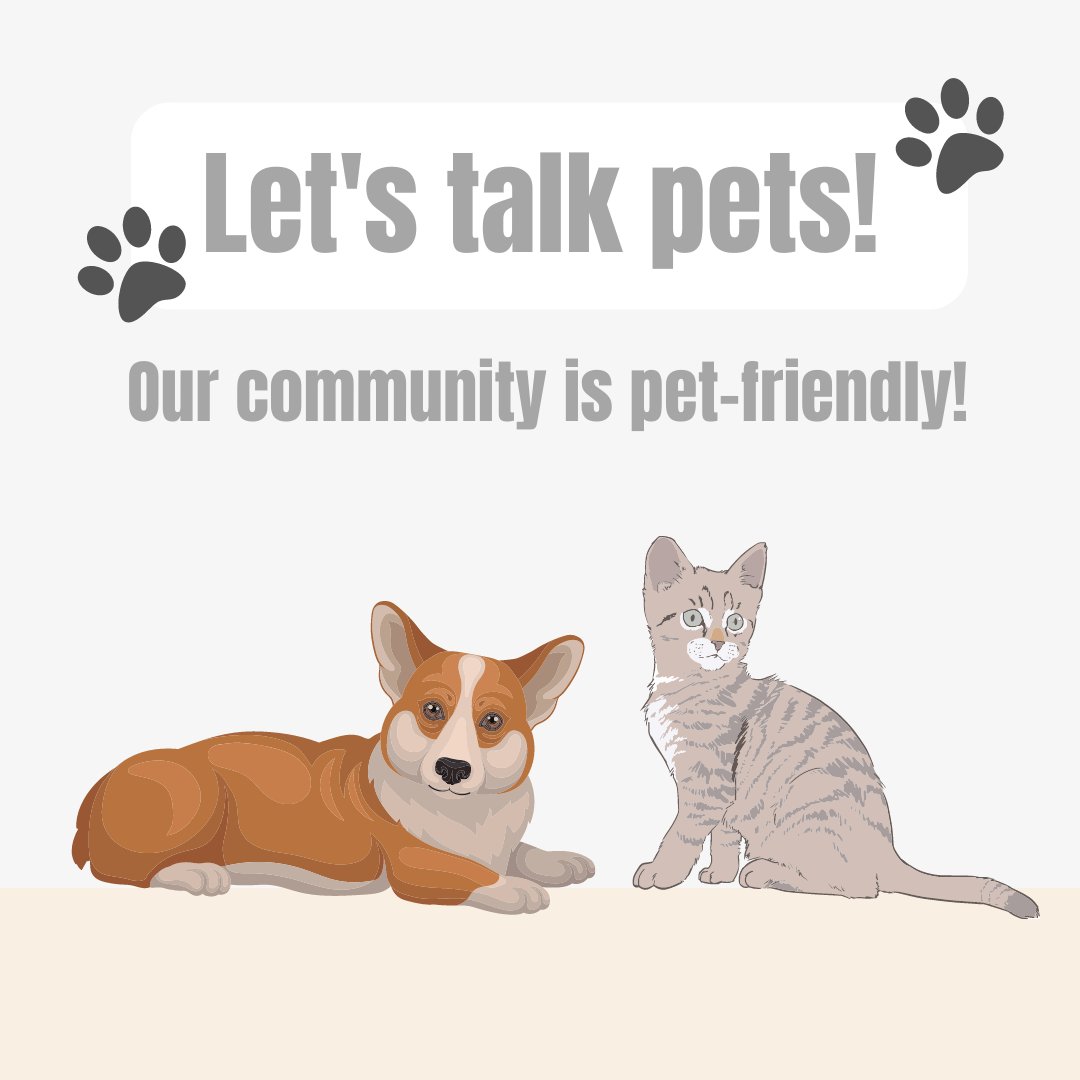 We love our furry residents and they love living here! Isn't it time you treated your pet to a beautiful, new home? Get in touch with our leasing office and ask about our pet policy today! 🐩