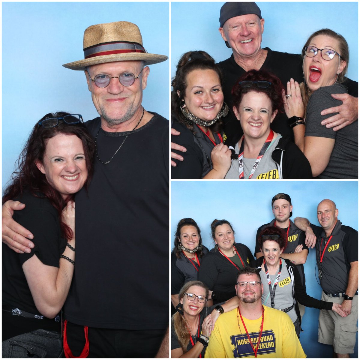 KJonair's tweet image. I spent my birthday reunited with some of my favorite people at one of my favorite cons! Thank you all for making this nerdy little girl feel so loved! 💜💜💜 
@RookerOnline @KitsieDuncan @CelebPhotoOps @horrorhound @jamesjcourtney #conlife