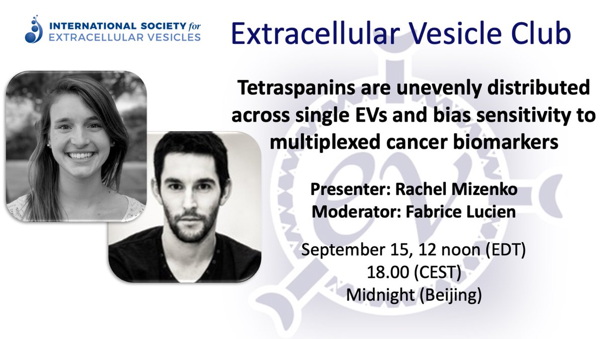 Kenneth W Witwer (he/him) (@kennethwwitwer) on Twitter photo Wed, 15 Sept, 12 noon EDT: Next <a href="/IsevOrg/">ISEV</a> #EVClub continues our subseries on single particle analysis. <a href="/RachelMizenko/">Rachel Mizenko</a> <a href="/carney_lab/">Randy Carney</a> presents on #tetraspanin distribution and #cancer biomarkers: jnanobiotechnology.biomedcentral.com/articles/10.11β¦ <a href="/flscientist/">Fabrice Lucien, PhD</a> moderates. Need the login? surveymonkey.com/r/L25KDWB Wed, 15 Sept, 12 noon EDT: Next <a href="/IsevOrg/">ISEV</a> #EVClub continues our subseries on single particle analysis. <a href="/RachelMizenko/">Rachel Mizenko</a> <a href="/carney_lab/">Randy Carney</a> presents on #tetraspanin distribution and #cancer biomarkers: jnanobiotechnology.biomedcentral.com/articles/10.11β¦ <a href="/flscientist/">Fabrice Lucien, PhD</a> moderates. Need the login? surveymonkey.com/r/L25KDWB