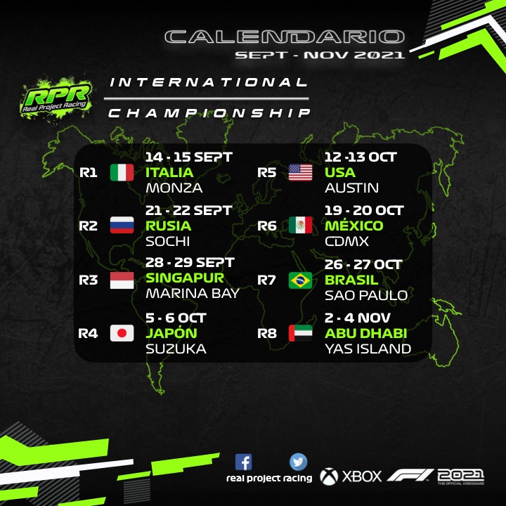 Realprojectrac1's tweet photo. 🚨 Calendario Oficial 🚨

Les presentamos el calendario oficial que tendremos para nuestro campeonato que comienza este mismo martes.

#TheNextLevelRPR #f12021game #PowerYourDreams #Xbox https://t.co/vak8m7V0Q7