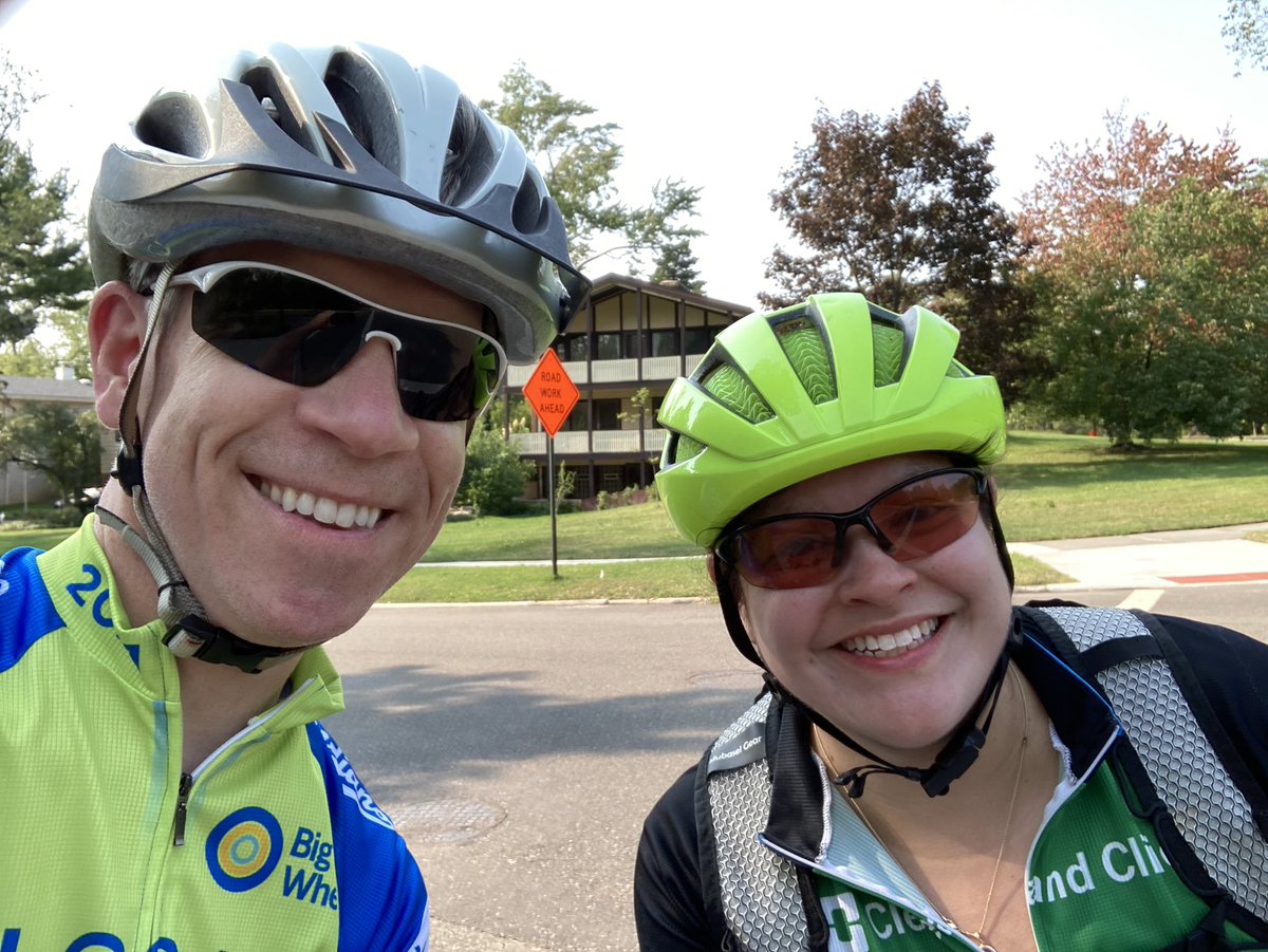 Yesterday’s <a href="/bikeVeloSano/">VeloSano</a> century ride felt like an accomplishment. But <a href="/sarahlehmannrn/">sarah lehmann RN BSN OCN</a> knocked out 100 miles mostly alone today, to raise money for cancer research. THAT is awesome. #clecliniccancer @clevelandclinic give.velosano.org/fundraiser/316…