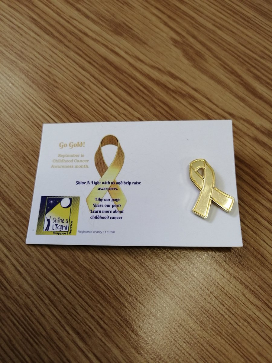 We're wearing gold where we can for #childhoodcancerawarenessmonth so if you can show your support this month try and wear or have something gold coloured to raise awareness #BrumHour