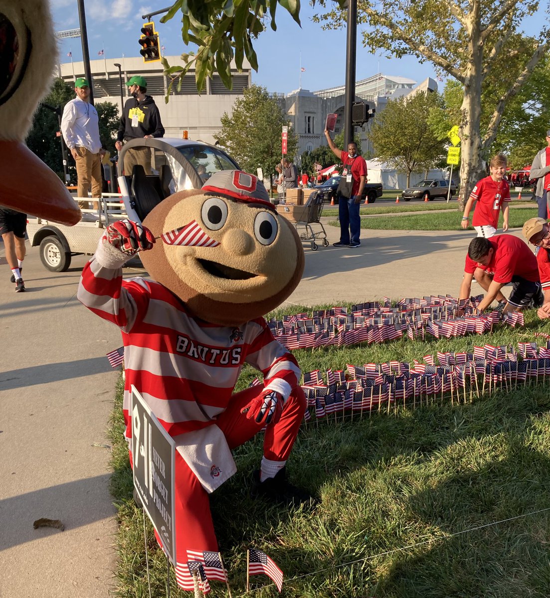 YAFOhioState's tweet photo. 9/11 NEVER FORGET PROJECT @ The Ohio State University (Photos from yesterday) https://t.co/G0FYFXNCuK