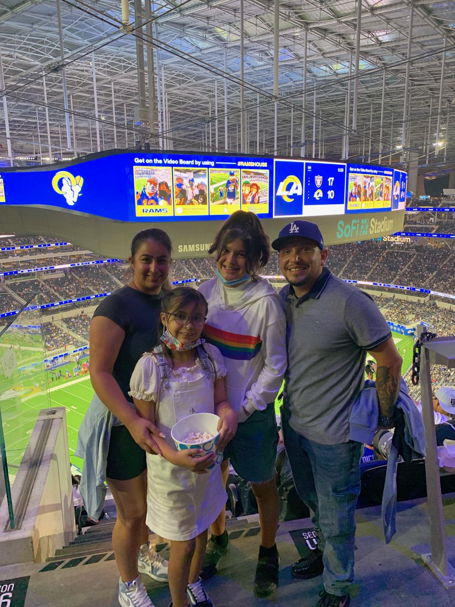 IHADLA's tweet photo. Thanks to the @RamsNFL for hosting our #IHADLA #DreamerScholars to a couple of games this summer. We value your #partnership and wish you success this season!
@RamsCommunity @discoverla @lasec @lasuperbowlhc @sofistadium @NFL @la84foundation @playequityfund
#SuperBowlLVI #Rams https://t.co/6cAl6jJAfz