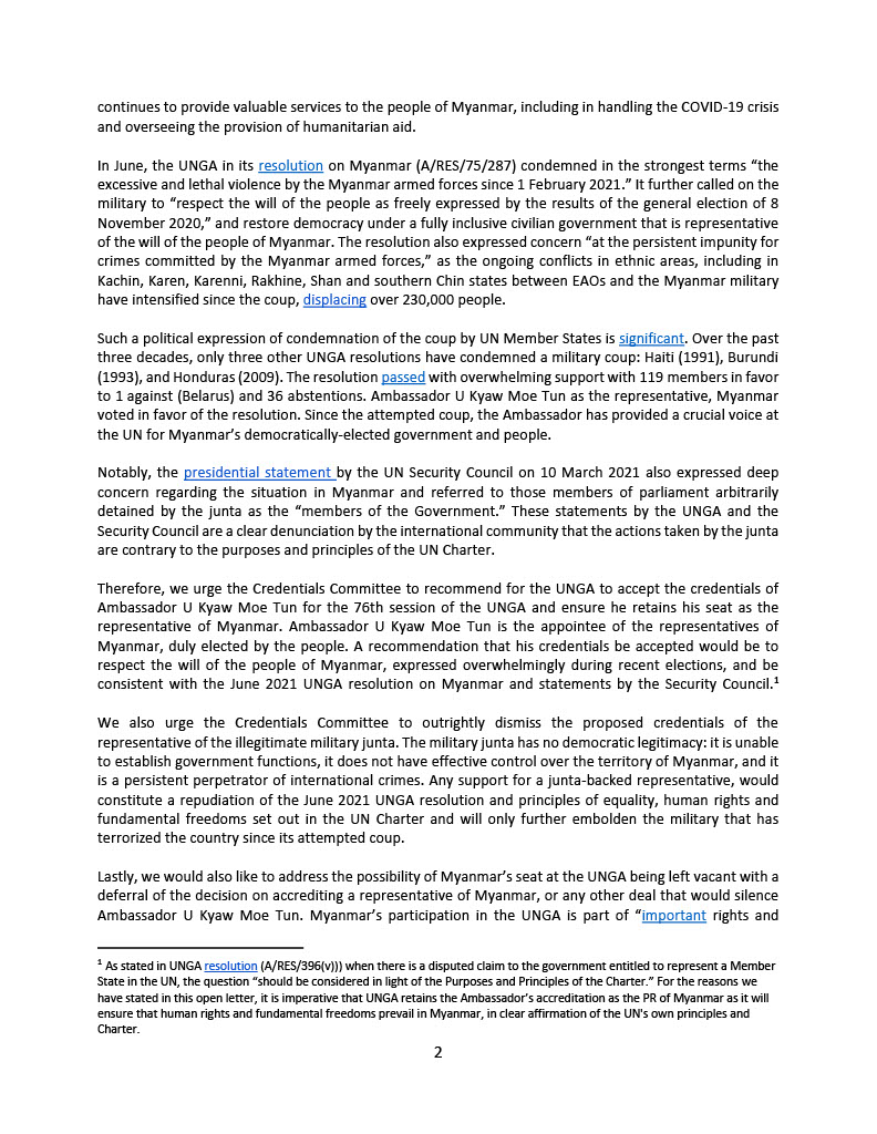 PVamplify's tweet photo. 358 #Myanmar &amp; int. CSOs call on UN General Assembly members to reject military junta &amp; retain U Kyaw Moe Tun as Myanmar’s ambassador to the #UN! Recognize the voice of the ppl of #Myanmar! Full list of orgs➡️https://t.co/G5Rc3KQOD2 #HearTheVoiceOfMyanmar #WhatsHappeningInMyanmar https://t.co/Or7gahpJl1