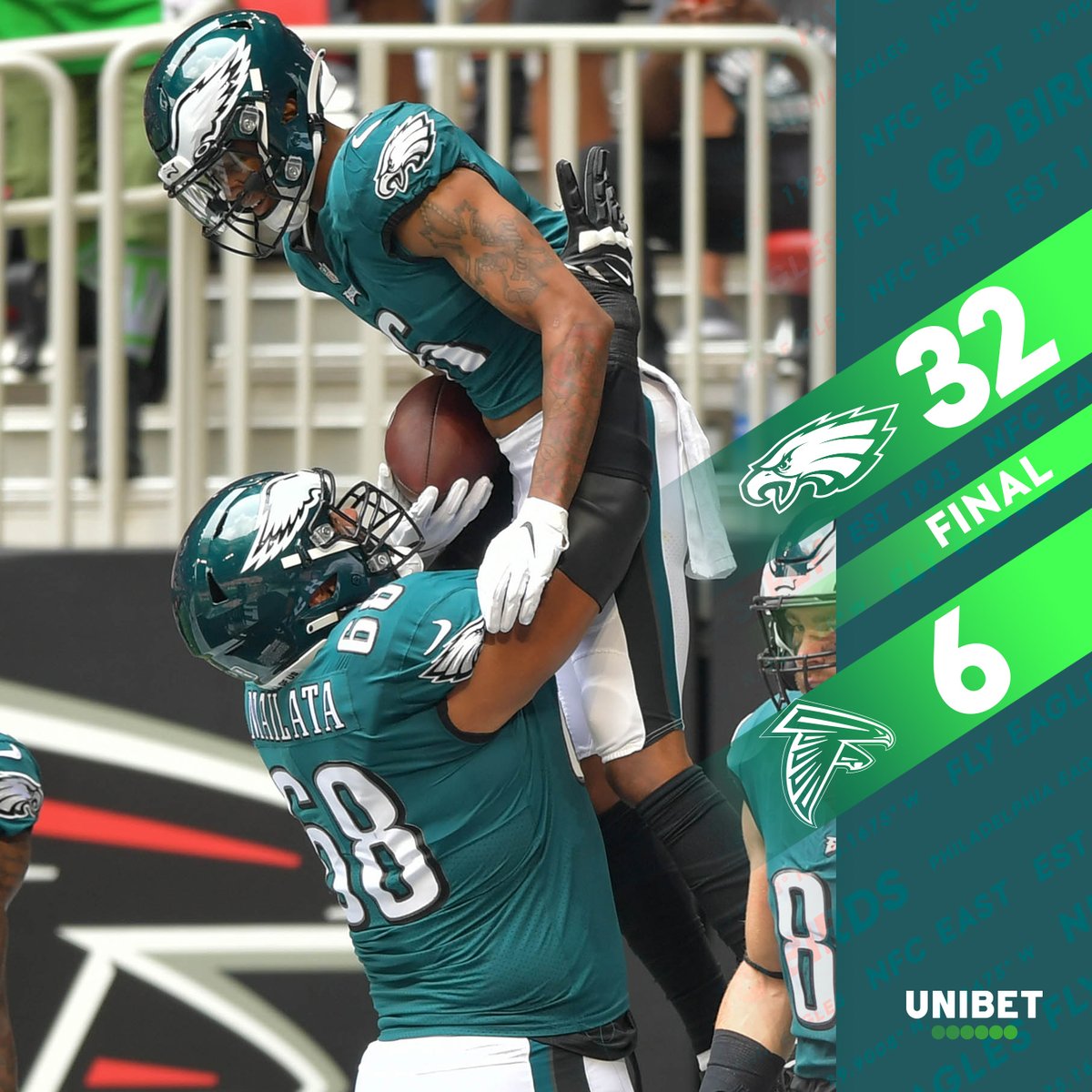 #GoBirds > #DirtyBirds

@UnibetUS | #FlyEaglesFly