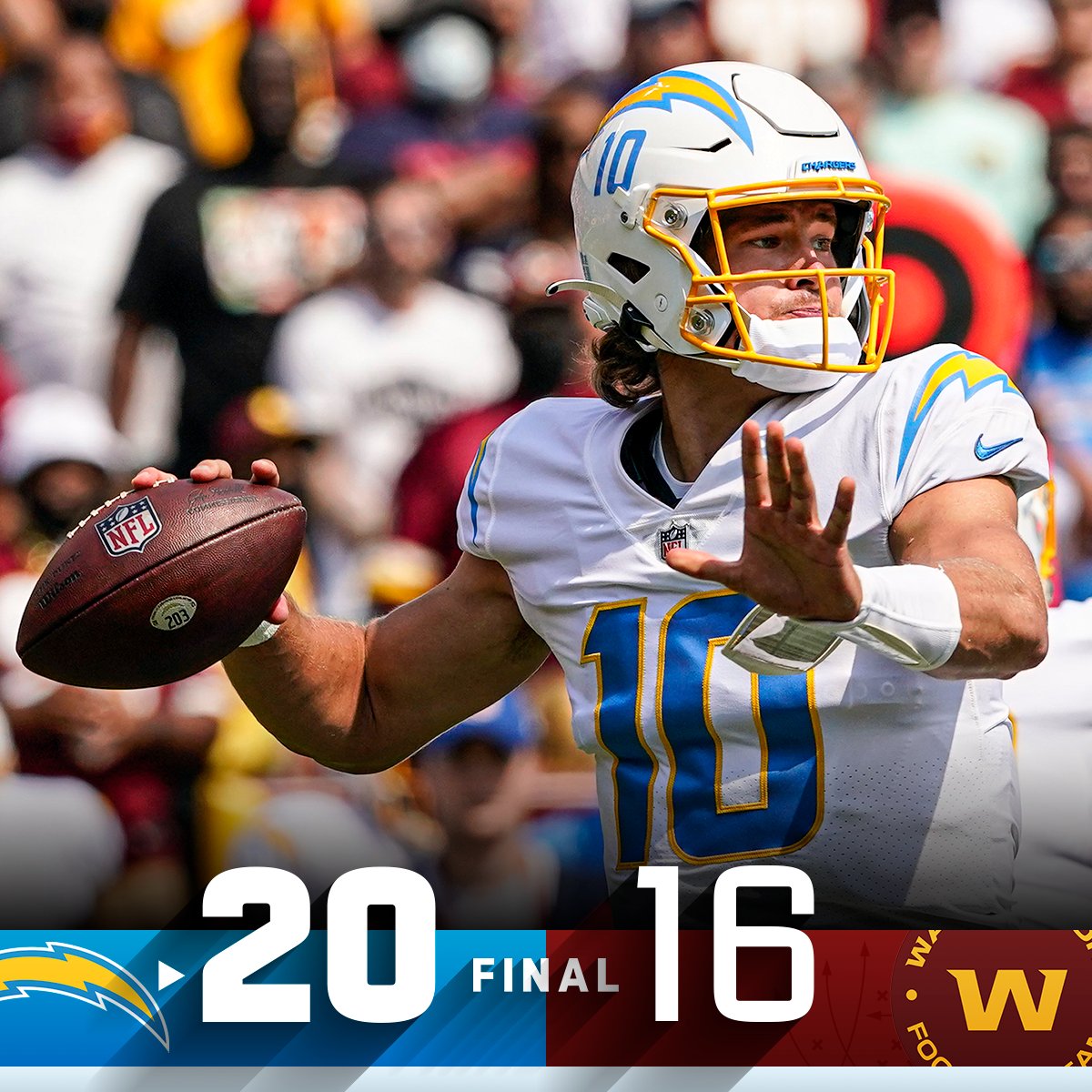 RT @NFL: FINAL: The @Chargers start 1-0! #LACvsWAS https://t.co/f69wmX7fxL