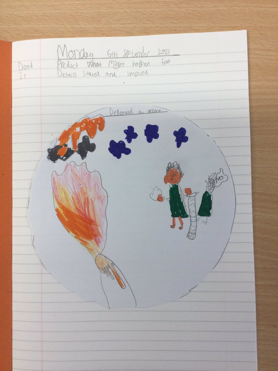 LSTMrsVose's tweet photo. We have started our reading journey in Year 4 by making predictions from the front cover of our class book. #STPSreading https://t.co/fSxSgCXe2p