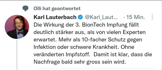 EmiliaC32's tweet photo. @Beda_Meier Dir fehlt einfach nur die 3. Impfung. Frag Karl! 🤗🤗 https://t.co/N5jg5NhZbe