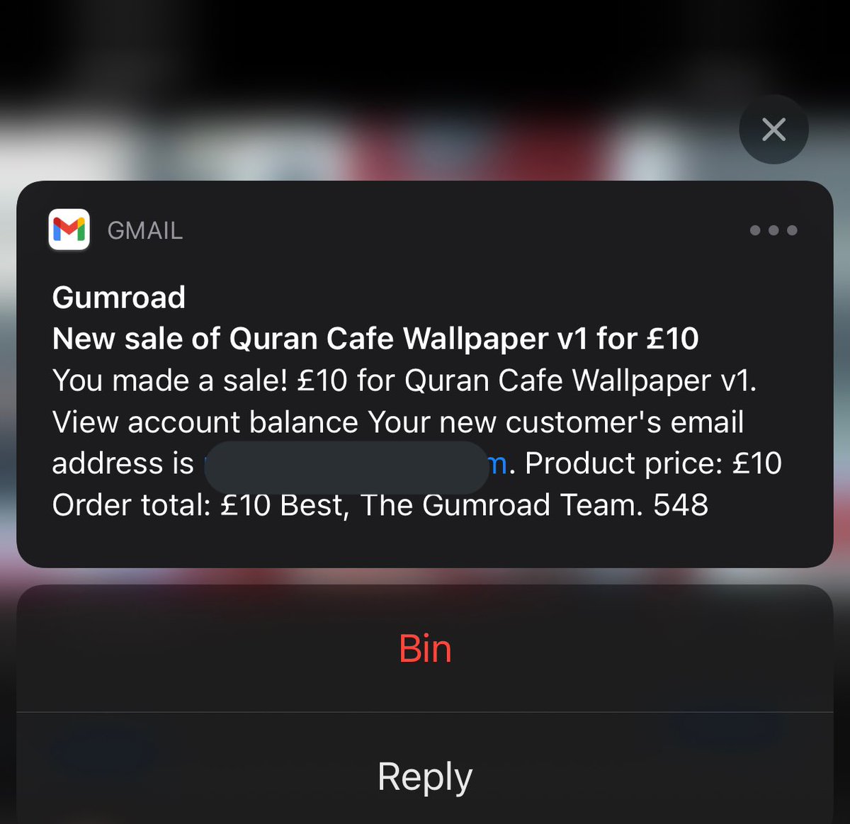 Another £10 🎉 👇🏾👇🏾👇🏾👇🏾click here to support @QuranCafe with anything qurancafe.gumroad.com/l/#ZgShN