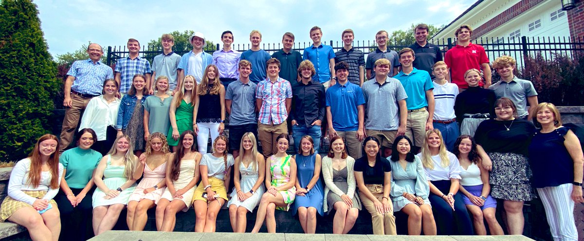 The <a href="/NebraskaBizHA/">Nebraska Business HA</a> Class of 2025! Hosting the freshman class at our home today for lunch - the future is bright...!