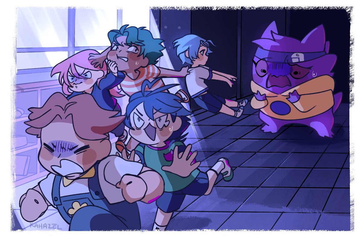 Day 12- Crossover 👻
based off of "I became a gengar?!" which I've now watched 1000 times. 
 #sk8tember21 #sk8theinfinity #pokemon