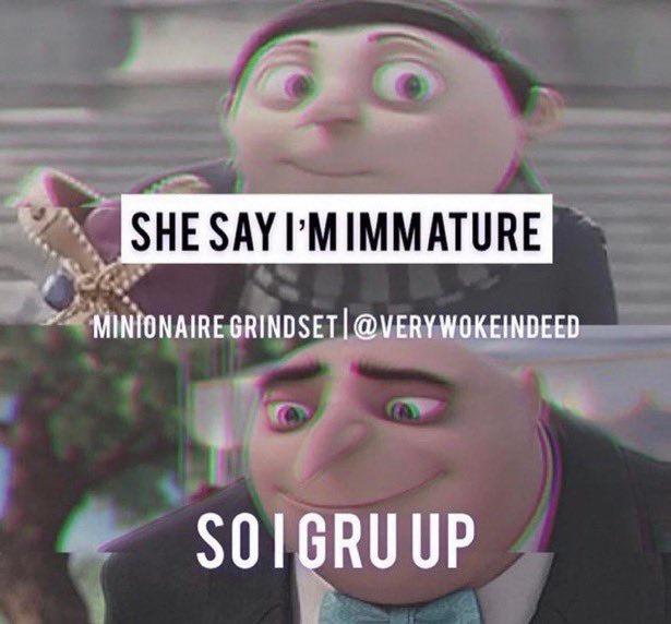 Gru is love - Funny  Despicable me memes, Really funny memes, Funny quotes