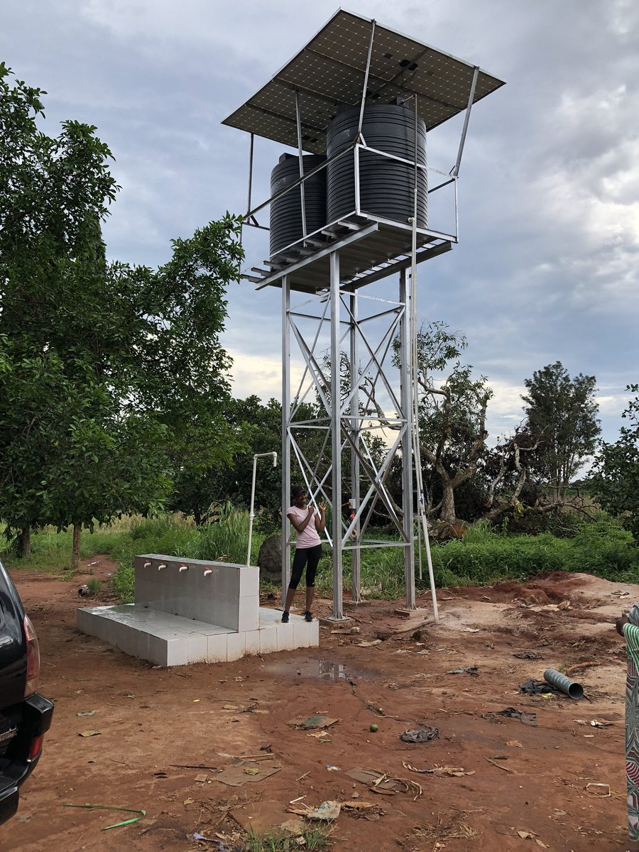 theiganya's tweet photo. Ajichemu now has water and this is because of the donations of people and NGOs like GIVINGNG and Bluecamel foundation. The people are beyond grateful. It’s a motorized solar powered borehole. 

Thank you to everyone involved. ❤️ https://t.co/ymtAZYVJnK