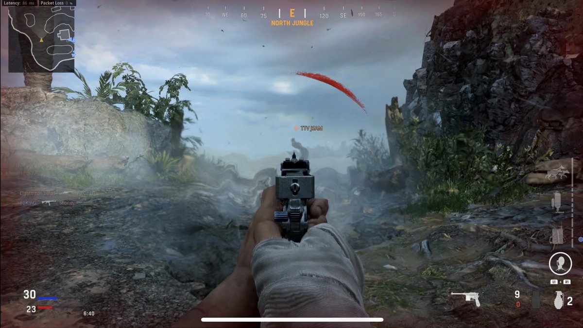 Parasite's tweet photo. Thoughts on weekend one of the beta.
- Sprint out times & ads times are super sloe
- grenade & tactical throw time discrepancy is too large. Speed up throw time on lethals
- visibility when shooting and weather effects need work. Screen distortion is crazy lol @SHGames https://t.co/YgbP6xtKLB