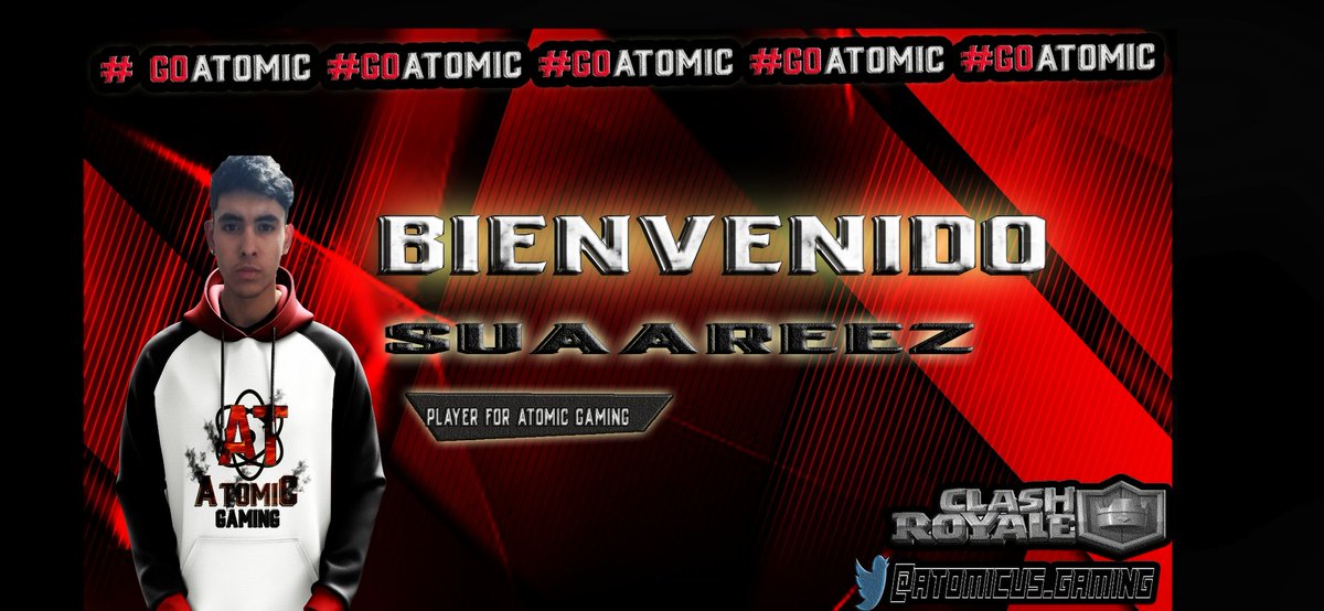 Atomicus_gaming's tweet image. #ClashRoyale | PRESENTACIÓN🎉

Desde Argentina 🇦🇷, traemos a un campeon, un jugador polivalente que no le teme a nada, habilidad y buen juego son cualidades a resaltar, con ustedes Suaareez
☢️Atomico
♣️ | @suaareezcr
 #Goatomic