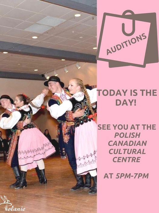 TODAY IS THE DAY!
📢 AUDITIONS 📢
#polaniecalgary  #polanieauditions #polishdance #yycdance #polishcanadian #yycdancers