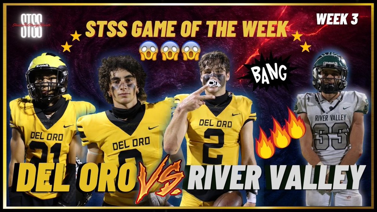 STSSFilms's tweet photo. Del Ore vs River Valley “A One Sided Affair” Video Is Here! Click The Link!! @_aidenparry @Ry1Lewis @delorofootball @RiverValleyFB @isaiah @SacMaxPreps @SacBee_JoeD @USC_FB @UW_Football @NevadaHoops https://t.co/oz2FpfARqE https://t.co/la2mVOc2nc