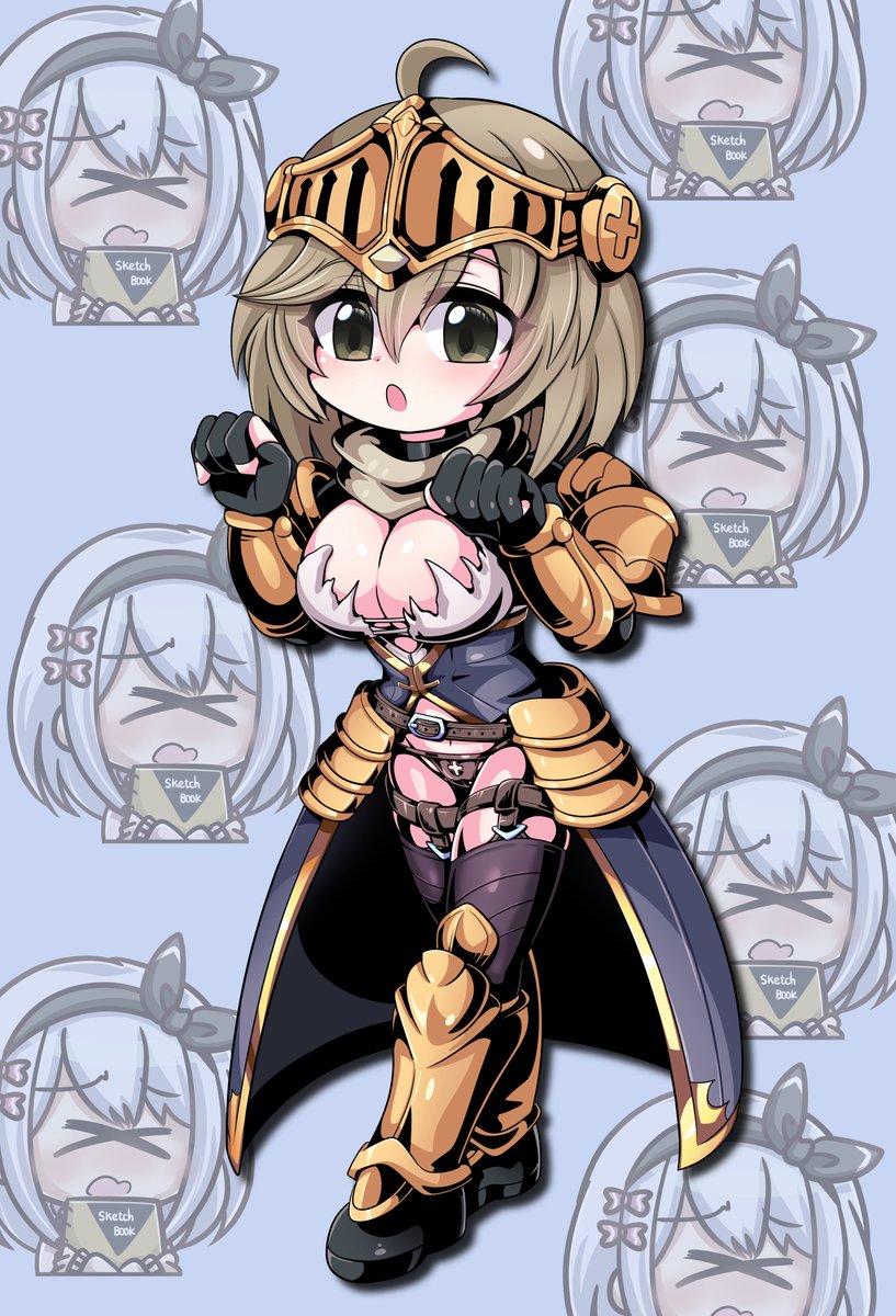 コラボたのしみ!オタトークに花が咲きそうな気もする。鎧デザインが違う配信だったけどポケスナアーカイブを流しながらお絵描きしました。背景遊んだVerも添えて。
#フィーピク 