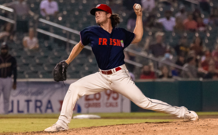 RoxPileFS's tweet photo. It's halftime of the Broncos game and we're popping in to tell you we're working on an article about Tanner Propst, a reliever making an impact for the @FresnoGrizzlies. Look for the article on the #Rockies minor league pitcher coming out after the game. https://t.co/1TZZzyM6LU