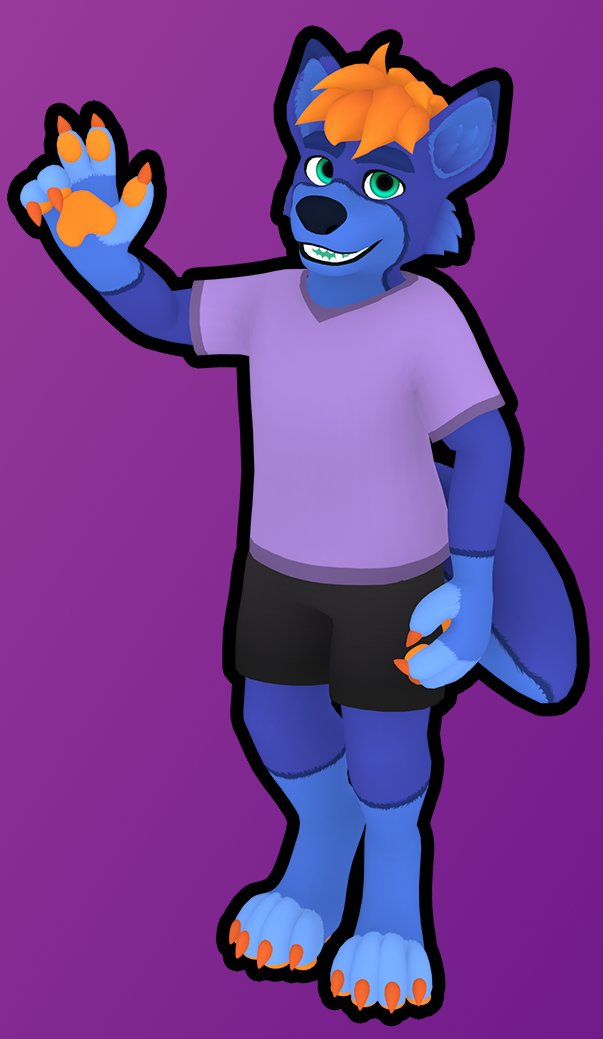 Kaideart's tweet photo. From nothing but a cube to final model in only 12 hours! Ported to VR Chat with 4 expressions, toggles additional animations... AND to VSeeFace with a clothed and unclothed version!

I did good. 

Thank you for everything, Pluto is here <3 https://t.co/KI1jZ3ylMJ