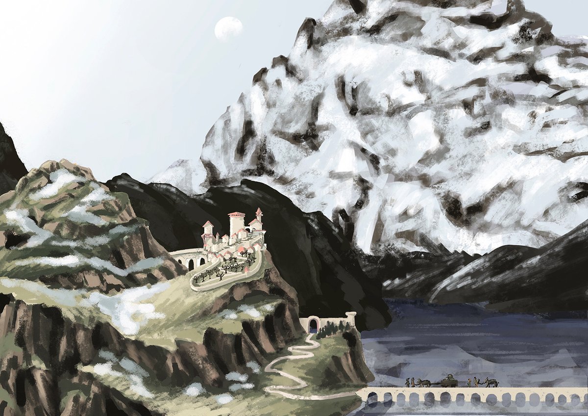 Kathrin on X: repost day was yesterday, but i can do what i want, so have 2 beleriand landscapes, finrod's 1st age minas tirith on tol sirion and caranthir's keep helevorn ✨