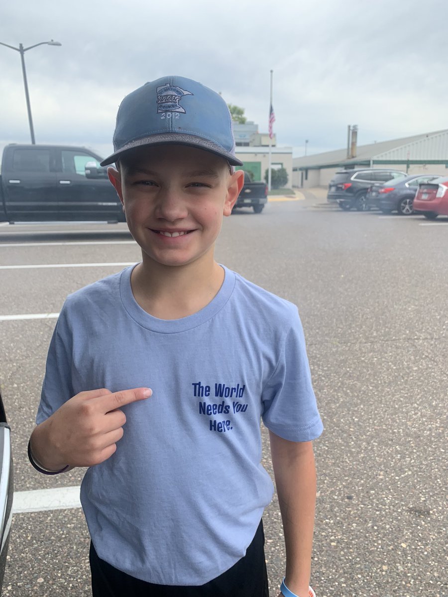 berferrie's tweet photo. Today we walked in and out of rinks instead of with #TeamEli but none the less we sported our THE WORLD NEEDS YOU HERE 👕 in an effort to #breaktheice and #crushthestigma https://t.co/tPo8bF8BlX