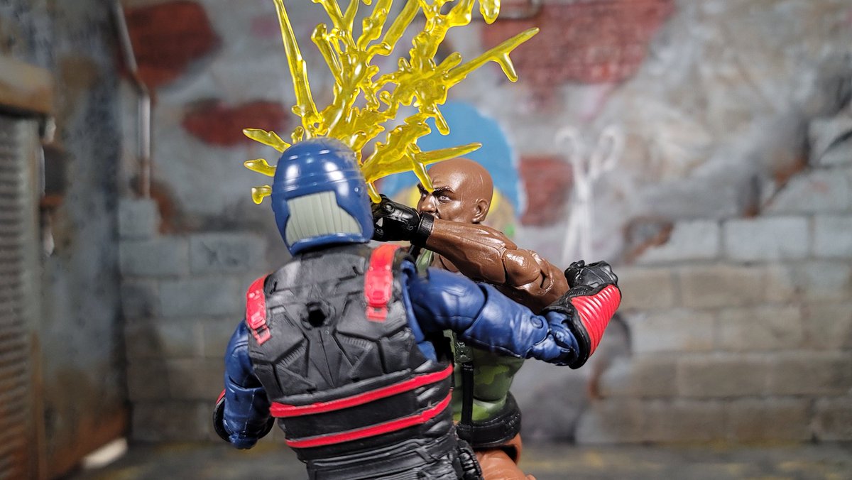 I'd see stars too if I got clocked by #GIJoe #roadblock