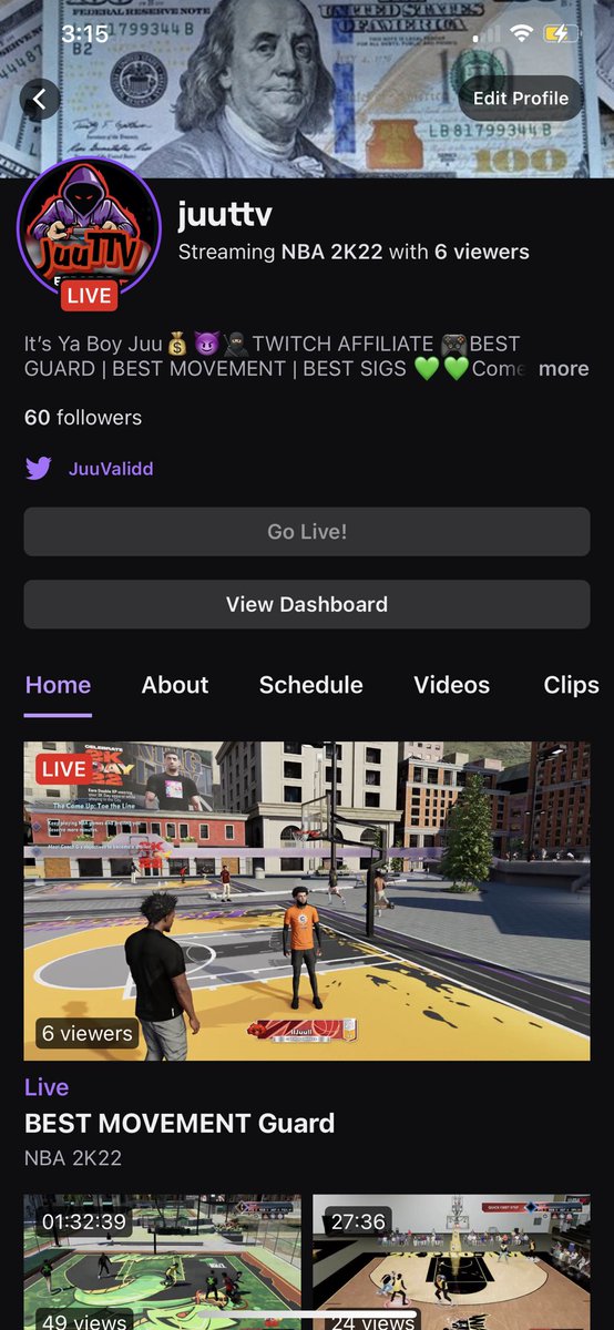 Just hit affiliate on twitch 💚💚🎮