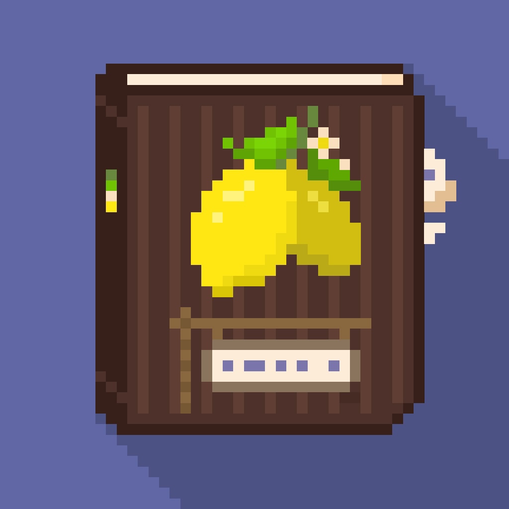 Hey hey! 🍋Book #4/9 is about fruits🍊
Juicy and ripe straight from the branch. Pluck and eat. In the meantime, you can read this book while you are eating fruits.
opensea.io/assets/0x495f9…

#NFT #NFTs #NFTartist #cryptoart #pixelart #portablegarden #OpenSeaNFT