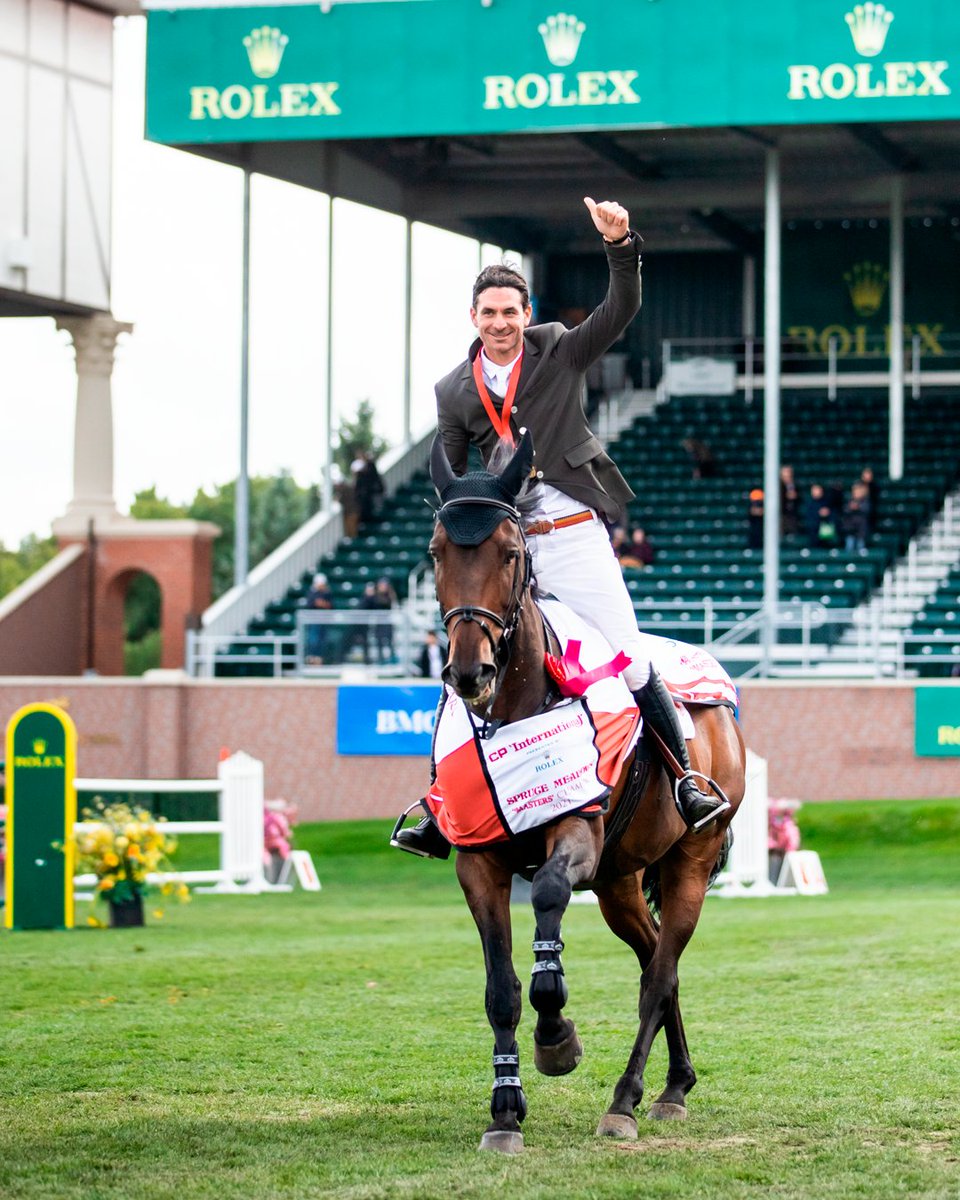 Congratulations <a href="/steveguerdat/">Steve Guerdat</a> on your 1st victory at the CSI05* Spruce Meadows ‘Masters’ in Calgary. #RolexFamily #SpruceMeadowsMasters #Perpetual