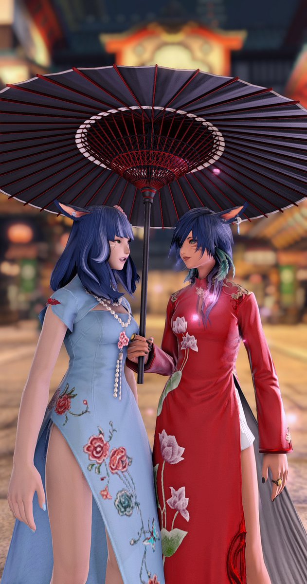 FieryPhoenix's tweet photo. When @FFXIVLunar slides into your /tells:
Lunar: "Want to go on a date?"
Me: "Where?"
Lunar: "Kugane."
Me: "SAY NO MORE."
❤️
#FFXIV #ff14 #finalfantasyxiv #EorzeaPhotos #ffxivsnaps #ffxivscreenshots #kugane #parasol #nightmarket #miqote #gpose #ghade #GPOSERS #NenekoColorS https://t.co/nQGwuLtuUV