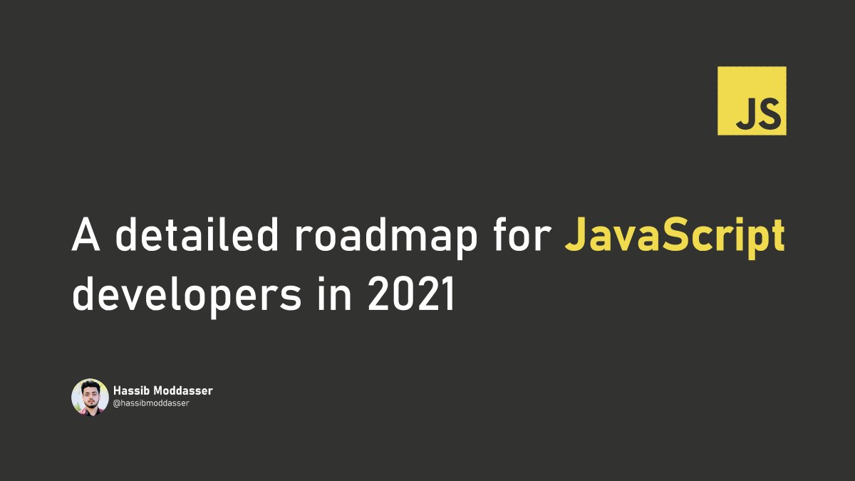 A detailed roadmap for JavaScript developers in 2021 🧵👇 - المسلسل من ...