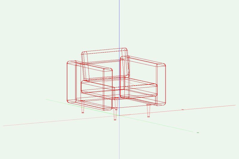 Navy Vectorworks 3dフリー素材 1人掛けソファ を作りました ベクターワークス T Co Rxblgxwurd T Co Mwog0up3nf Twitter