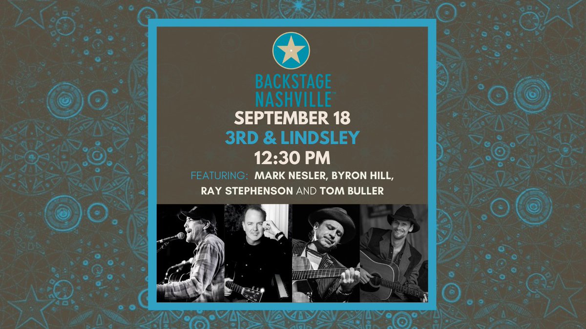Are you looking 4 a great way to spend your Saturday in the heart of #MusicCity? Catch our hit songwriters show at <a href="/3rdandlindsley/">3rd and Lindsley</a>! This week’s lineup includes writers who've had songs recorded by <a href="/thetimmcgraw/">Tim McGraw</a>, <a href="/georgestrait/">George Strait</a>, <a href="/kenneychesney/">Kenney Chesney</a> &amp; more! Tix @ bit.ly/BSNSept18