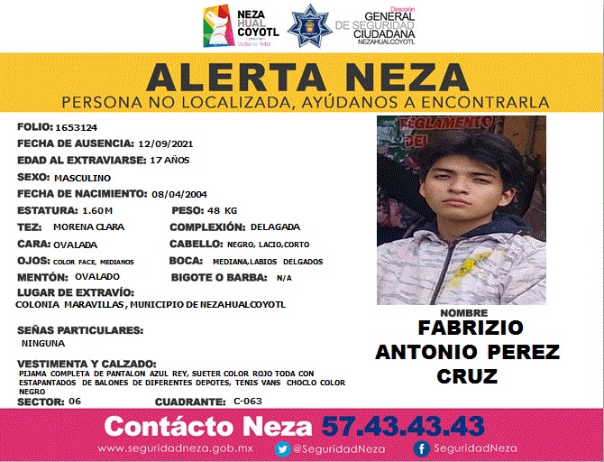 EnNezaRadio973's tweet photo. 🚨 Alerta #HoyXmi
Se solicita a la comunidad atender el caso por desaparición de las personas que aparecen a continuación y de saber su paradero, favor de comunicarse a:
➡️ @seguridadneza
📞 55-57-43-43-43
#EnNezaRadio #AlertaNeza #EnBuscaD' #RadioComunitaria #Nezahualcóyotl https://t.co/1DrbERCtpS