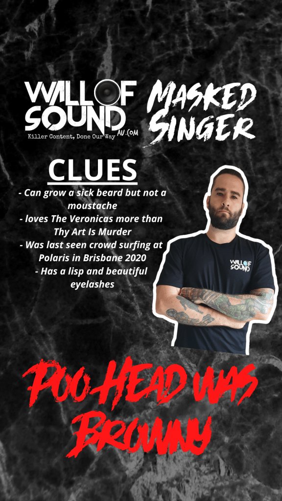 wallofsoundau's tweet photo. Due to popular demand, we're bringing back Season 2 of #MaskedSingerWoS Edition - which will feature singers/screamers from within the heavy/core/alt/rock scene that we've covered on Wall of Sound - Get a refresher ahead of tonight's game at 8pm AEST https://t.co/9OyWiiscB4 https://t.co/NUidL8i2Jk