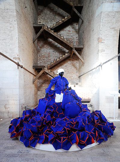 womensart1's tweet photo. South African artist Mary Sibande, … of Prosperity, 2011 mixed media installation #WomensArt https://t.co/VCwCiWk4qE