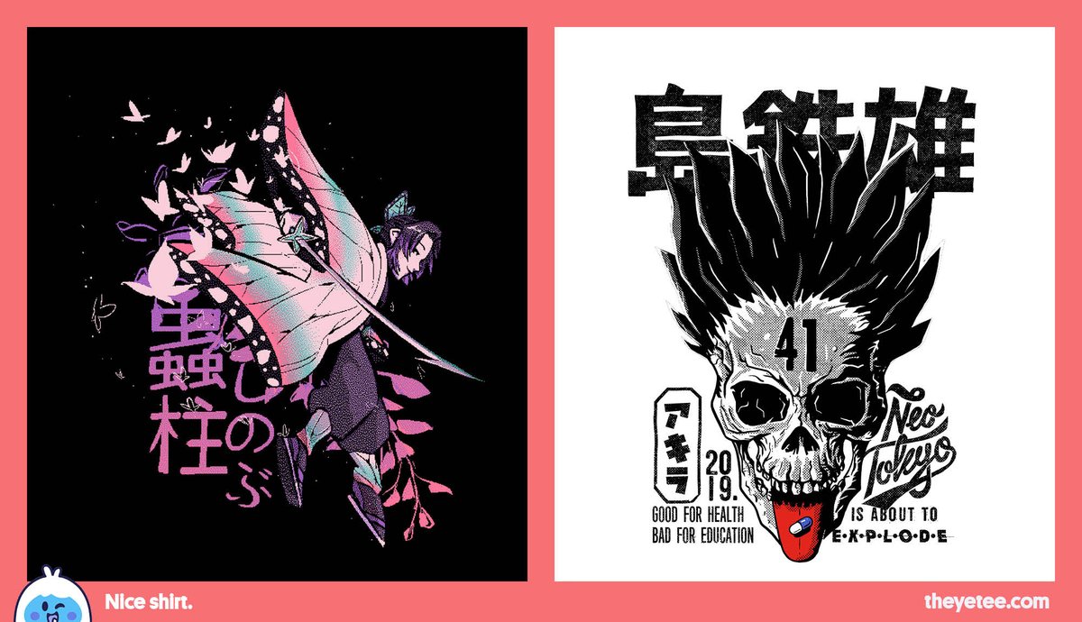 NEW! We've got Enduring Butterfly designed by @SeafoamPanda and Subject 41 designed by Dailbor Novak both available for 24 hours only at https://t.co/ZD8ueXQ3ta