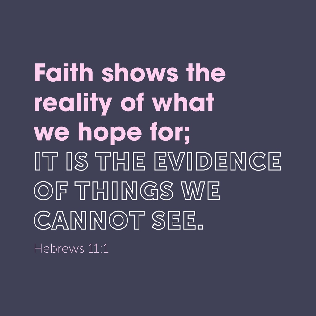 jjohnglobal's tweet image. // verse of the day //

Hebrews 11:1

Faith shows the reality of what we hope for; it is the evidence of things we cannot see.

#VerseOfTheDay