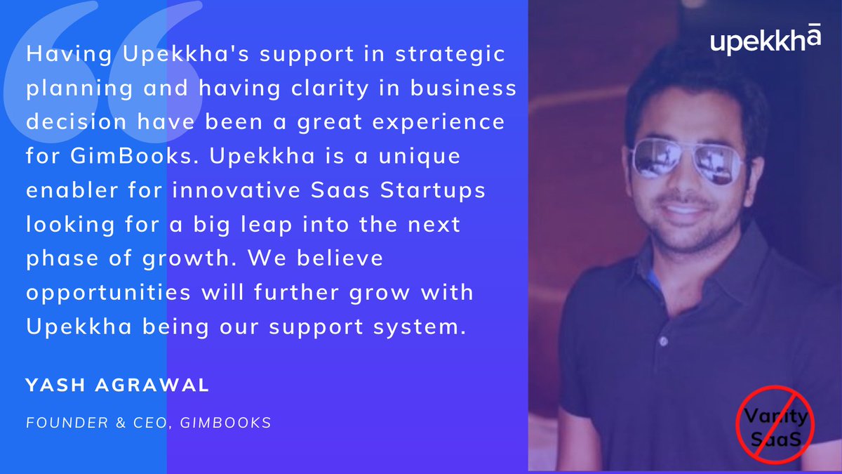 upekkhaBe's tweet image. Having a vision to empower Indian MSMEs with affordable bookkeeping &amp;amp; business management solutions, @yashrajagrawal built @Gimbooks a mobile-first bookkeeping, banking &amp;amp; lending platform the #ValueSaaS way.

Want to join the Value SaaS community? 
Apply- bit.ly/3hpb2gE