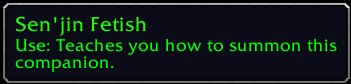 Nervospanda's tweet photo. Bought it on the BMAH. A little pricey but keeps me from having to farm Argent Tournament for it. /gag

Check out this item I just got! [Sen'jin Fetish] #Warcraft https://t.co/a7uXVOsSix