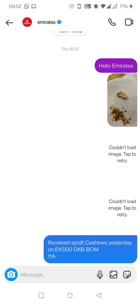 SouzaChristan's tweet photo. Chose Emirates, receive spoilt nuts. #flybetter Even better, they chose not to even respond to the complain raised onboard or even on their official insta page.
@emirates @EmiratesSupport https://t.co/eCst1HxSg3