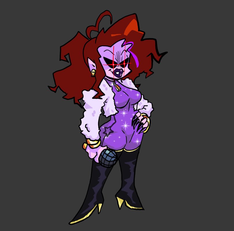 FNFracing's tweet photo. #fridaynightfunkinmod 
#FNFmod 
#FNFracing

Here is racer senpai and Racer Mommy! 💜

The spirit and the daddy will be coming next! Stay tune! https://t.co/hCey8xKxL9