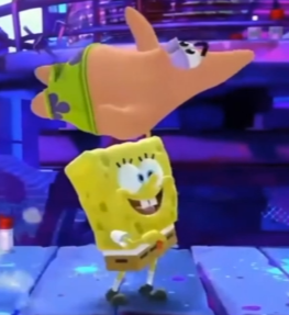 StevenSQHeaded's tweet photo. #NationalVideoGamesDay 
That grab in Nickelodeon All-Stars Brawl be like https://t.co/DzBvYtvDQb